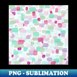 Mint Green Pink and Lilac - I Love To Paint Aesthetic Pastel Paint Brush Strokes - PNG Transparent Sublimation Design - Perfect for Sublimation Mastery