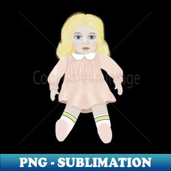 Stranger things Eleven pink dress doll - Retro PNG Sublimation Digital Download - Defying the Norms