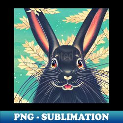 Fluffy Bunny Love A Heartwarming Tale of an American Fuzzy Lop - Vintage Sublimation PNG Download - Fashionable and Fearless