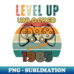 Level Up Birthday Tee Celebrate Your Gaming Milestone - High-Quality PNG Sublimation Download - Instantly Transform Your Sublimation Projects