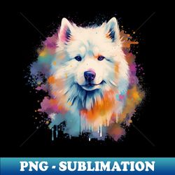Samoyed - Png Transparent Sublimation Design - Defying The Norms