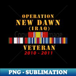 Operation New Dawn Service Ribbon Bar w GWT - Iraq 2010 - 2011 X 300 - Decorative Sublimation PNG File - Instantly Transform Your Sublimation Projects