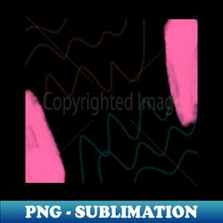 Pink black abstract watercolor art - Exclusive Sublimation Digital File - Create with Confidence