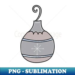 whimsical holiday ball ornament illustration - signature sublimation png file - unlock vibrant sublimation designs