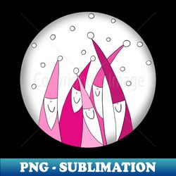 Retro Vintage Pink Santa Claus - Vintage Sublimation PNG Download - Perfect for Sublimation Mastery
