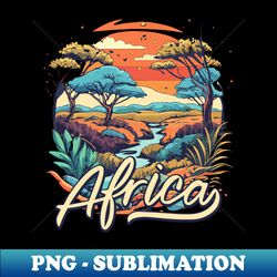 beautiful african landscape - png transparent sublimation file - revolutionize your designs