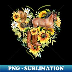 Cowgirls Heart - Aesthetic Sublimation Digital File - Unleash Your Creativity