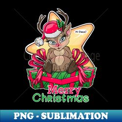Christmas Deer with gifts for you Merry Christmas - Elegant Sublimation PNG Download - Bring Your Designs to Life