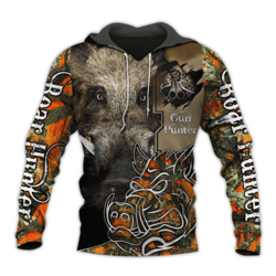 BOAR HUNTING 3D ALL OVER PRINTED HOODIE V2