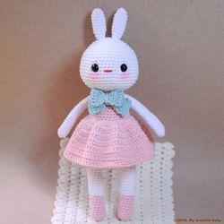 cotton candy bunny, crochet pattern doll amigurumi doll layla, amigurumi suitcase, amigurumi base,, ebook doll crochet,