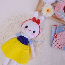 Cotton Candy Bunny, Crochet pattern doll Amigurumi doll Layla, amigurumi suitcase, amigurumi base,, ebook doll crochet,