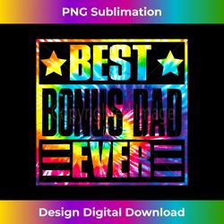 Best Bonus Dad Ever Vintage Tie Dye Fathers - Deluxe PNG Sublimation Download - Spark Your Artistic Genius