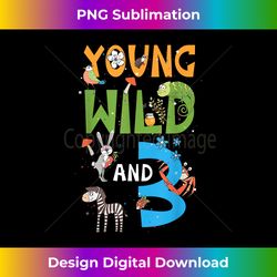 Kids 3 Year Old Zoo Birthday Safari Jungle Animal 3rd - Edgy Sublimation Digital File - Spark Your Artistic Genius
