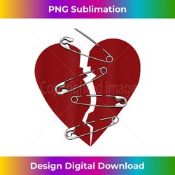 Broken heart and safety - Minimalist Sublimation Digital File - Channel Your Creative Rebel