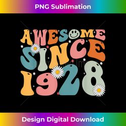 Awesome Since 1928 95th Birthday Retro Gifts Born In 19 - Edgy Sublimation Digital File - Immerse in Creativity with Every Design