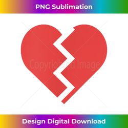 heartbreak broken heart graphic print chic stylish fas - artisanal sublimation png file - lively and captivating visuals