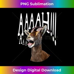 Ahhh Screaming Goat Gift Funny Goat Lover Screaming - Urban Sublimation PNG Design - Channel Your Creative Rebel