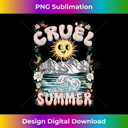 Cruel Vibes Summer, Vintage Sunshine Ocean Wave, Beach L - Eco-Friendly Sublimation PNG Download - Reimagine Your Sublimation Pieces