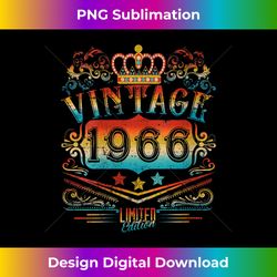 Womens 57 Year Old Gifts Vintage 1966 57th Men Women 57th Birthday V- - Bespoke Sublimation Digital File - Animate Your Creative Concepts