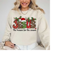 Jesus Sweatshirt, Christian Sweatshirt, Jesus Gift, Minimalist Jesus Sweatshirt, Bible Christian Gift for Women, Boho Ch