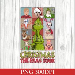 Retro Christmas The Eras Tour PNG, Grinchmas PNG, 90's Vintage Movie PNG, Concert Christmas Gift PNG, Xmas Eras Tour PNG
