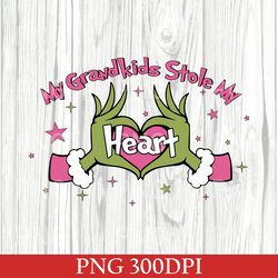 Christmas PNG, Grinch PNG, Dr. Seuss Outfit PNG, Christmas Gifts PNG, Heart Hands Graphic PNG, Xmas Womens Clothing PNG