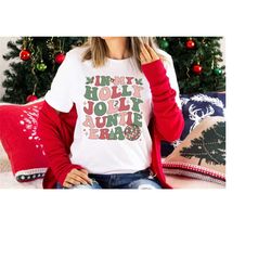 Christmas In My Auntie Era Shirt, Christmas Shirts For Aunt, Jolly Auntie Shirt, Retro Christmas Gift Aunt, In My Aunt E