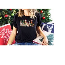 Cute Christmas Dogs Shirt, Dog Owner Christmas Shirt, Watercolor Dog Christmas Shirt, Christmas Dog Shirt, Dog Lover Shi