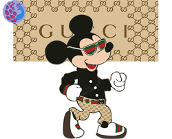 Gucci Mickey Mouse Svg, Fashion Brand Logo 190