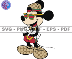 Gucci Mickey Mouse Svg, Fashion Brand Logo 200