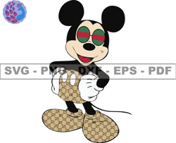 Gucci Mickey Mouse Svg, Fashion Brand Logo 224