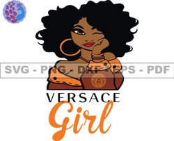 Versace Girl Svg, Fashion Brand Logo 240