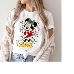 Minnie Christmas Shirt, Retro Disney Christmas Shirt, Disney Christmas Couple Shirt, Cute Disneyland Vacation Shirt