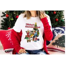 Retro Mickey's Christmas Carol Shirt, Mickey's Very Merry Xmas Party Shirt,  Disney Family Christmas Shirt, Disneyland X