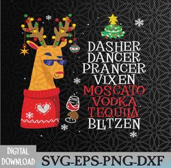 Dasher Dancer Prancer, Alcohol Dasher dancer Svg, Eps, Png, Dxf, Digital Download