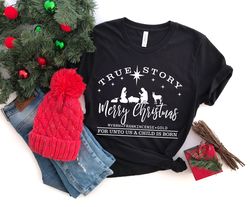 Christmas True Story Shirt, Santa Squad Shirt, Santa Shirts