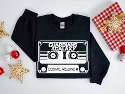 Cosmic Rewind Cassette Sweatshirt, Cosmic Rewind Shirt, Guardians Of The Galaxy T-Shirt
