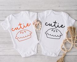 cutie pie baby onesie shirt, babies thanksgiving onesie, baby shirts