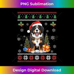 Bernese Mountain Dog Ugly Christmas Sweater Xmas Adults Kids Tank T - Crafted Sublimation Digital Download - Craft with Boldness and Assurance
