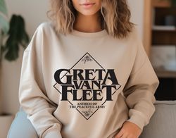 Greta Van Fleet Sweatshirt, Retro Musical Hoodie, Greta Van Fleet Rock Band Shirt