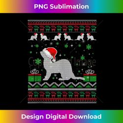 ferret christmas lovers gift polecat ugly christmas sweater tank t - urban sublimation png design - pioneer new aesthetic frontiers