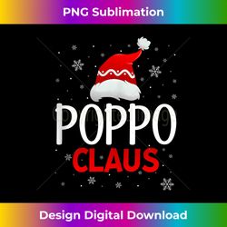Ugly Sweater Christmas Matching Costume Poppo Claus Tank - Sleek Sublimation PNG Download - Tailor-Made for Sublimation Craftsmanship