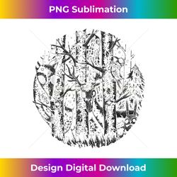 alt scary animals hiding in the forest moonshine fox - Luxe Sublimation PNG Download - Lively and Captivating Visuals
