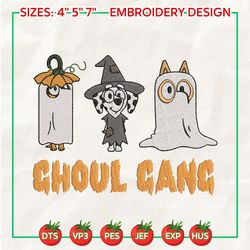 Horror Characters Embroidery File, Ghouls Gang Embroidery Design, Halloween Movie Embroidery File, Embroidery File
