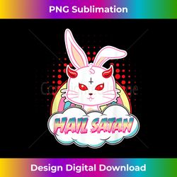 Hail Satan Easter Rabbit Demonic Evil Bunny Devil Baph - Luxe Sublimation PNG Download - Reimagine Your Sublimation Pieces