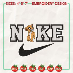 NIKE X Simba And Nala, Brand Embroidered Sweatshirt, Inspired Brand Embroidered Sweatshirt, Brand Embroidered Hoodie, Inspired Brand Embroidered Crewneck, Brand Embroidered Gift