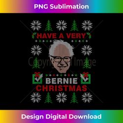 Very Bernie Christmas 2024 Bernie Sanders Ugly Christmas Tank T - Sophisticated PNG Sublimation File - Enhance Your Art with a Dash of Spice