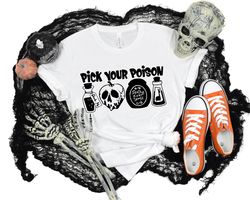 Pick Your Poison Shirt, Spooky Season, Disney Halloween Party Tee