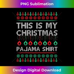 This Is My Christmas Pajama Tank - Sublimation-Optimized PNG File - Infuse Everyday with a Celebratory Spirit