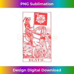 XII THE DEATH Tarot occult Lucifer Goth Blackcraft Sat - Classic Sublimation PNG File - Reimagine Your Sublimation Pieces